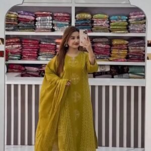 Aaina Mul Anarkali Cotton Suit set